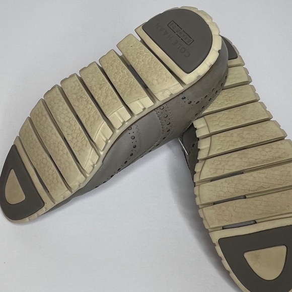 Cole Haan Zerogrand Gray Leather Wingtip Oxfords Mens 10M US - Picture 9 of 11